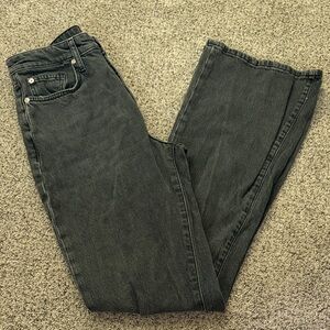 BDG stretch high rise flare black jeans size 26
